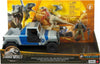 Jurassic World Search 'N Smash Truck Set with Atrociraptor Dinosaur & Human Action Figure, Vehicle with Destruct Features