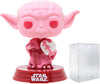 POP Star Wars: Valentines - Yoda with Heart  Vinyl Figure (Bundled with Compatible Box Protector Case) Multicolored 3.75 Inches