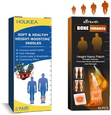 FLY-HIGH Heightening Booster Herbal Calcium Nano Patches(10) + Insoles (1 Pair)