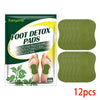 Detox Foot Patches Pads 12/24Pcs Natural Herbal Wormwood Artemisia Argyi Feet Body Toxins Cleansing Relieve Stress Help Sleeping