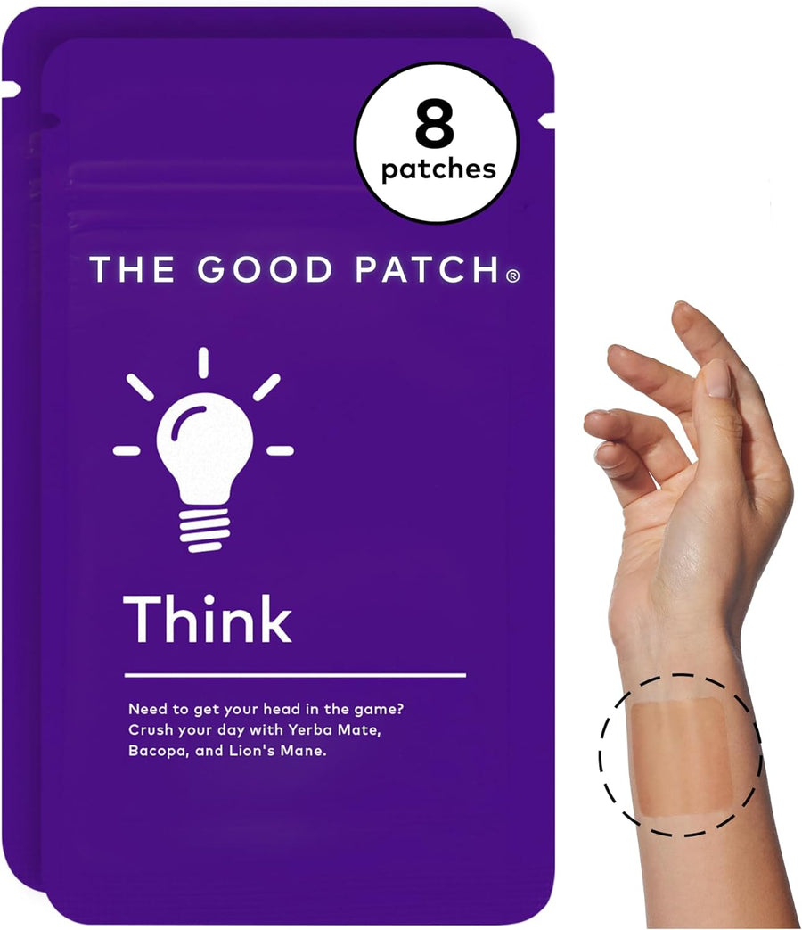 2 Pack Think Recovery Patches - Plant-Powered Wellness Patches