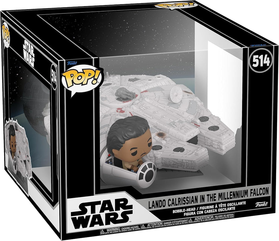 Funko Pop! Ride Super Deluxe: Star Wars - Lando Calrissian in The Millenium Falcon Exclusive