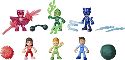 Nighttime Heroes Figure Set Preschool Toy, 6 Action Figures and 11 Accessories for Kids Ages 3 and Up