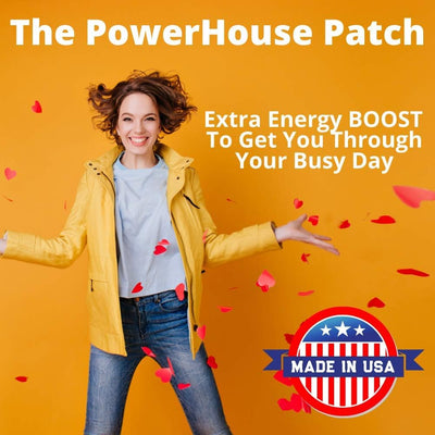 Energy Be Patch - Natural Ingredients for Energy, Alertness and Wellbeing - 30 Patches - USA Made