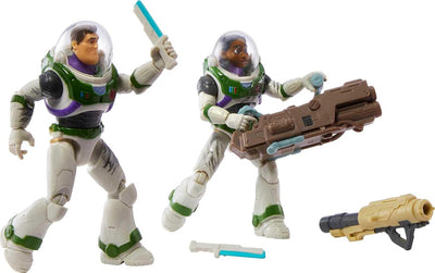 Disney and Pixar Lightyear 3 Action Figure Set, 5-In Scale Buzz Lightyear, Izzy Hawthorne & Zyclops Toys, Space Rangers Vs Robots