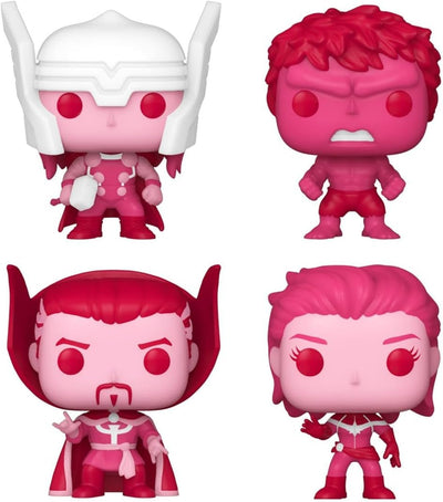 Pocket POP: Marvel Classic Val Box 4 Pack Happy Valentines Heart Shaped Gift Box Avengers