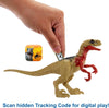 Jurassic World Search 'N Smash Truck Set with Atrociraptor Dinosaur & Human Action Figure, Vehicle with Destruct Features