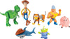 Disney and Pixar Toy Story Set of 7 Action Figures with Woody, Slinky, Rex, Hamm, Alien, Rocky & Shark,  Disney100 Collectible