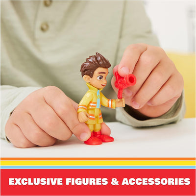 Junior Firebuds Action Figures Gift Pack with 3 Collectible Kids Toys: Bo, Jayden and Violet and Accessories, for Ages 3 and Up