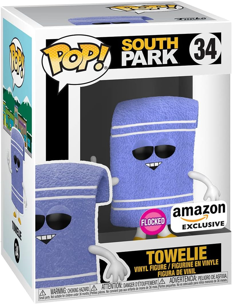 Pop! Animation: South Park - Flocked Towelie Vinyl Figure, Amazon Exclusive